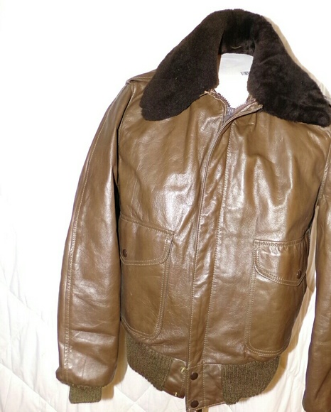 Vintage Jacket sz 38 Fonzie Bomber style - Picture 1 of 6